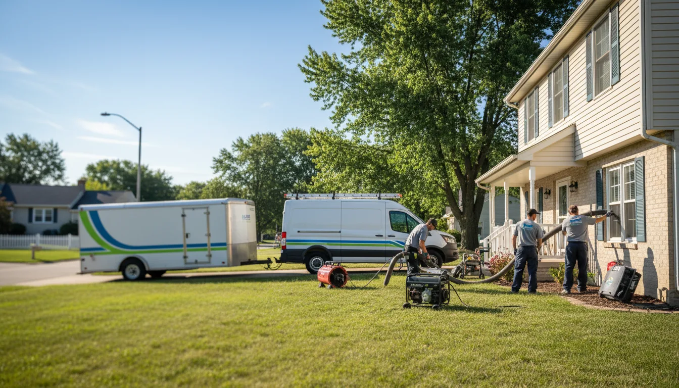 Flooded Basement Restoration And Cleanup With Repair in Goose Lake, IA near me